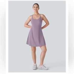 HALARA SoftlyZero Plush Backless Active Dress-Longer Length-Easy Peezy Edition